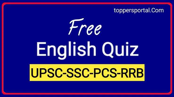 SSC English Quiz