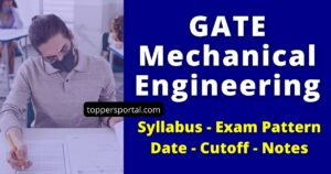 GATE 2025 syllabus Mechanical Engineering