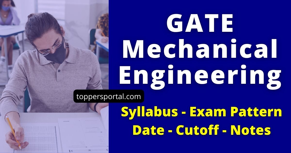 Latest GATE 2025 Syllabus Mechanical Engineering