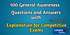100 GK Questions with Answers in English