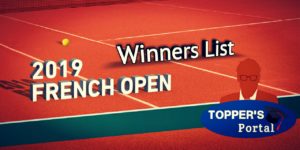 French Open 2019 winners