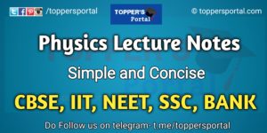 Physics Lecture Notes