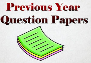 Previous Year Papers