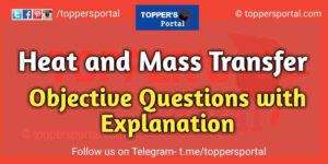 Heat and Mass Transfer Objective Questions