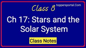 Solar System Class 8 Notes